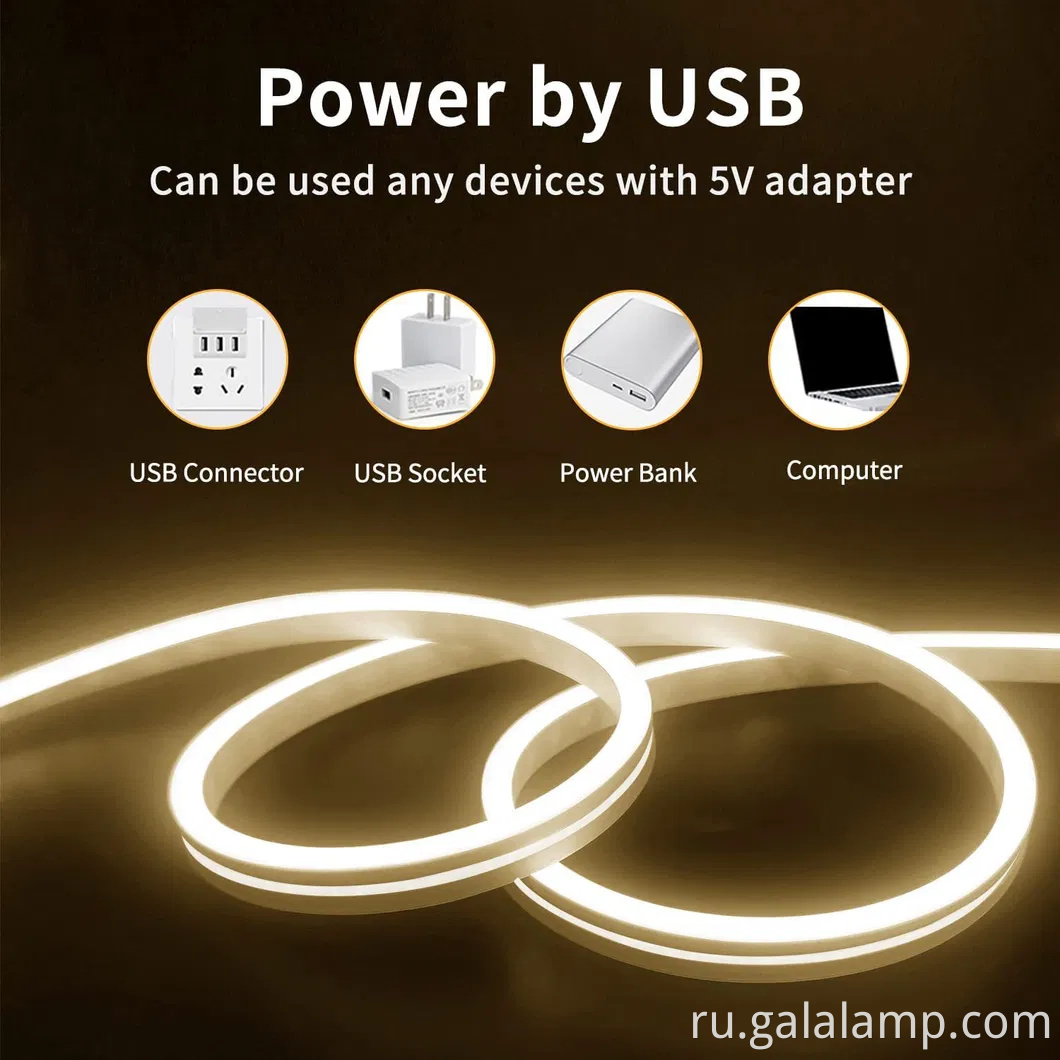 Красочные гибкие силиконовые стриптиз -огни IP67 для домашнего и садового декора